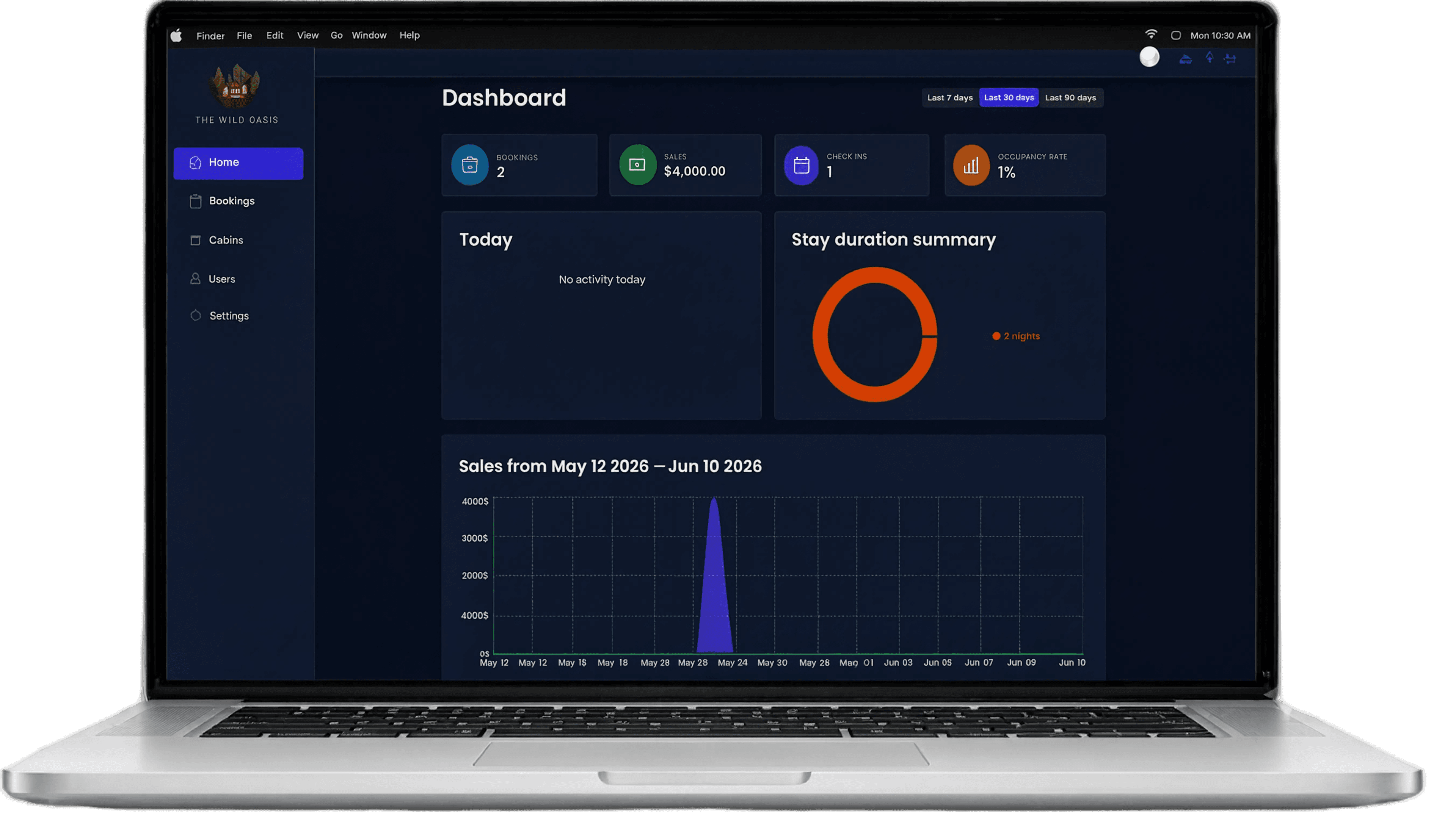The Wild Oasis Admin Dashboard